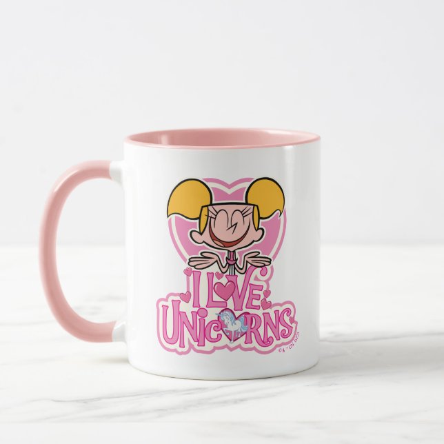 Caneca Dee Dee - Eu Amo Unicórnios (Esquerda)