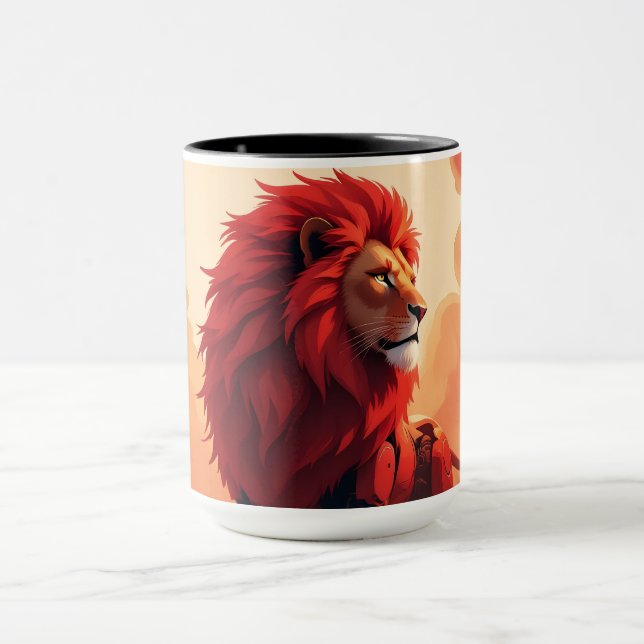Caneca Deep Crimson Glow – The Lion of Burning Destiny.   (Centro)