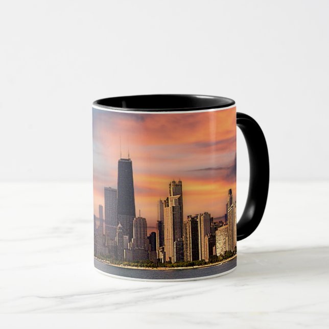 Caneca Deep Sunset Chicago (Frente Esquerda)