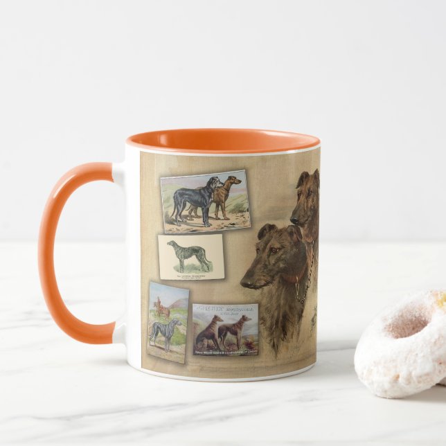 Caneca Deerhound Vintage (Com Donut)