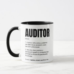 Caneca Definição de Auditor Engraçado Trabalho