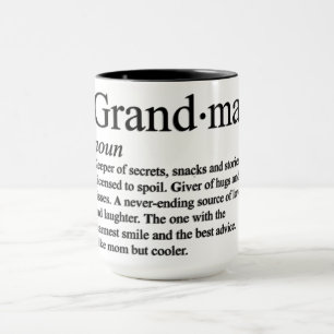 Caneca Definição de Avó Engraçada