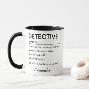 Caneca Definição de Detetive Engraçado