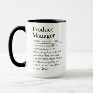 Caneca Definição de Dicionário de Gerente de Produto Engr