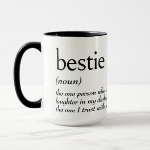 Caneca Definição De Dicionário Para BESTIE