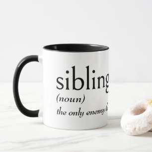 Caneca Definição De Dicionário Para SIBLING