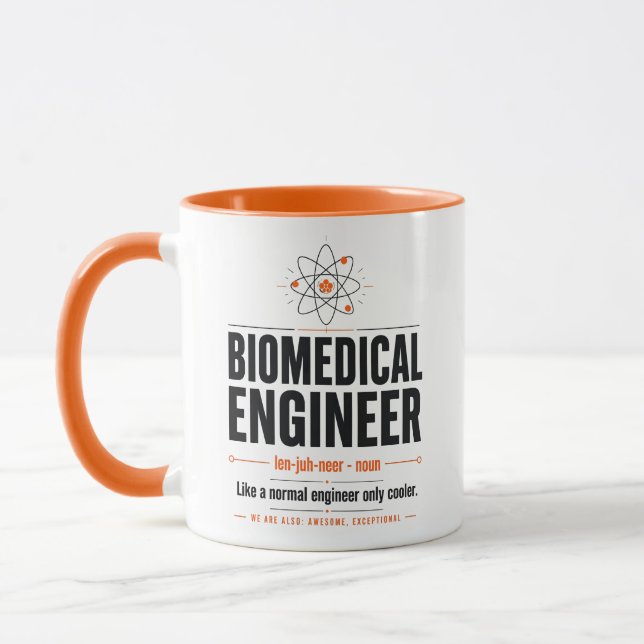Caneca Definição de Engenheiro Biomédico (Esquerda)