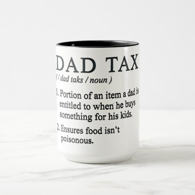 Caneca Definição de Imposto do Pai Divertido (Centro)