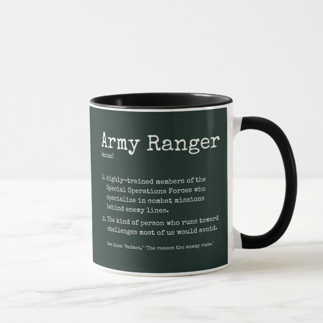 Caneca Definição de invasor do exército (Direita)