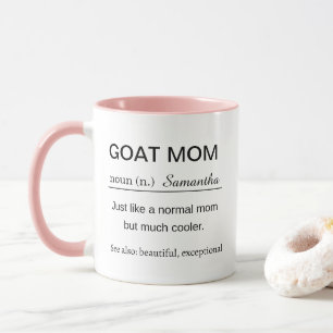 Caneca Definição de Mãe de Cabra Personalizada e Divertid
