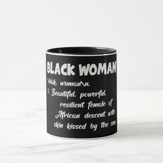Caneca Definição de Mulher Negra (Centro)