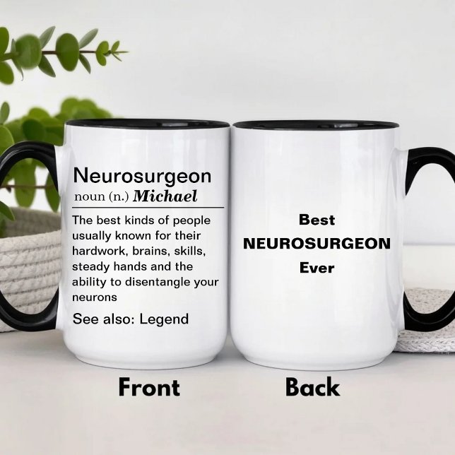 Caneca Definição de neurocirurgião (Criador carregado)