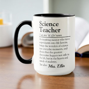 Caneca Definição de Professores de Ciência - Apreciação d