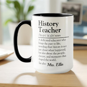 Caneca Definição de Professores de História - Apreciação 