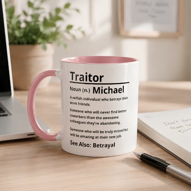 Caneca Definição de Traidor Personalizada  (Criador carregado)