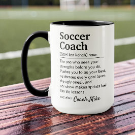 Caneca Definição de Treinador de Futebol Obrigado Persona