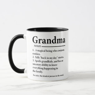 Caneca Definição de Vovó Piadas Avó Avós