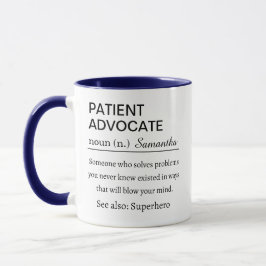 Caneca Definição Divertida de Defensor Pessoal de Pacient