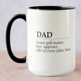 Caneca Definição do Dia de os pais do Pai