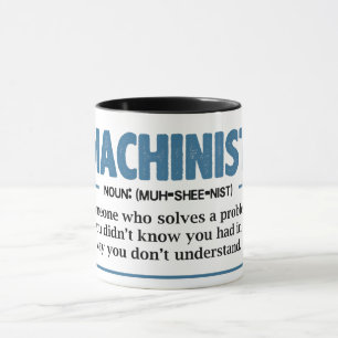Caneca Definição Engraçada de Mecânico de Máquinas