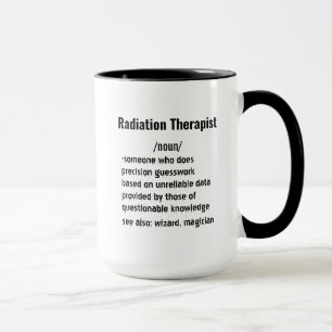 Caneca Definição engraçada de Terapeuta de Radiação prese