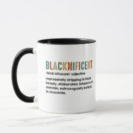 Caneca Definição Engraçada Negra História Negra Mês