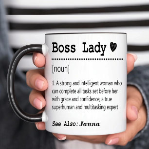 Caneca Definição Personalizada de Chefe Senhora