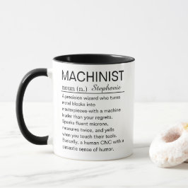 Caneca Definição Personalizada de Operador de Máquina