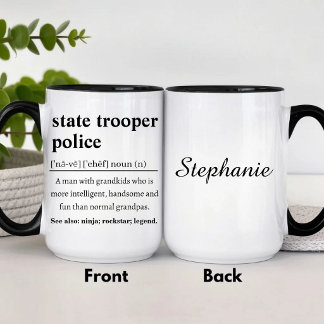 Caneca Definição Personalizada de Polícia Militar