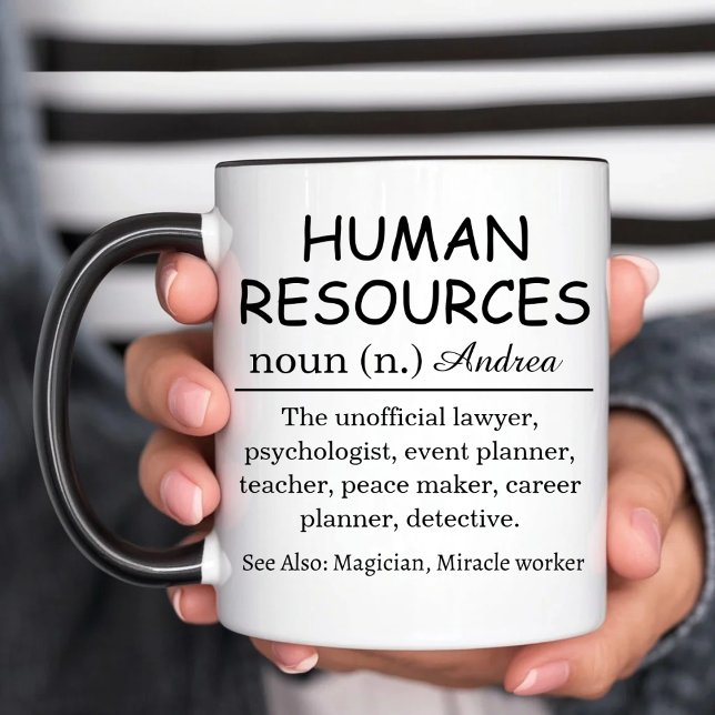 Caneca Definição Personalizada de Recursos Humanos (Criador carregado)