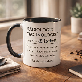 Caneca Definição Personalizada de Tecnólogo Radiológico