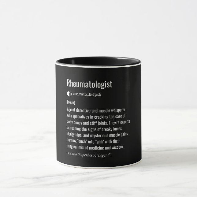 Caneca Definição reumatologista (Centro)