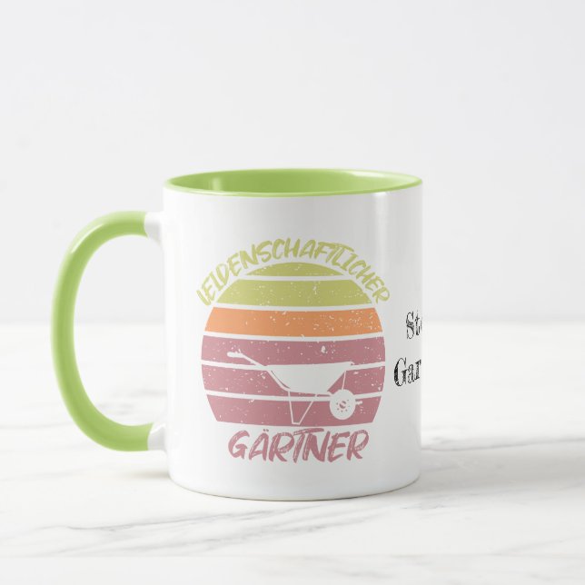 Caneca dein Name personalisierbares Design Gärtner (Esquerda)