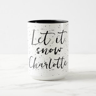 Caneca Deixar nevar + nome
