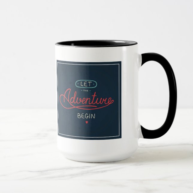 Caneca Deixe a aventura começar (Direita)