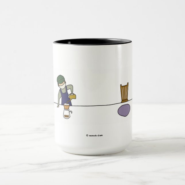 Caneca Deixe-me fazer um café. (Centro)