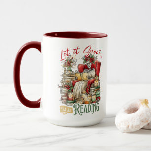 Caneca Deixe Nevar Estarei Lendo