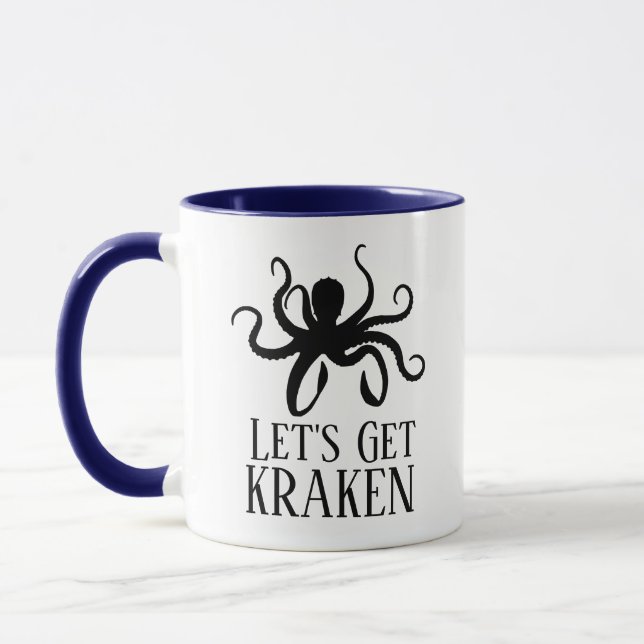 Caneca Deixe-nos obter Kraken (Esquerda)