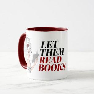 Caneca Deixe-os ler livros