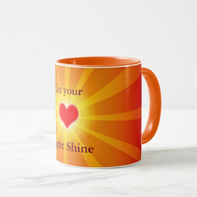 Caneca "Deixe sua luz brilhar" Mug (Frente Esquerda)