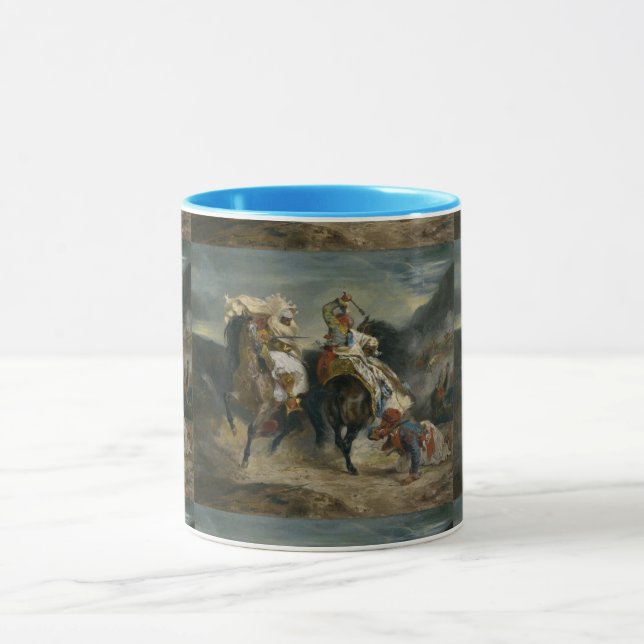 Caneca Delacroix O Combate do Giaour e Hassan (Centro)