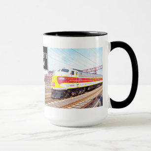 Caneca Delaware Lackawanna e locomotiva ocidental 808