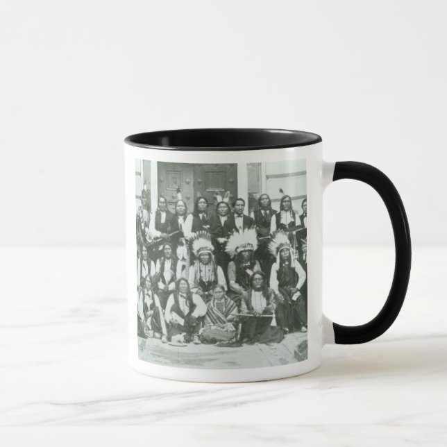 Caneca Delegação indiana de líderes de Sioux em (Direita)