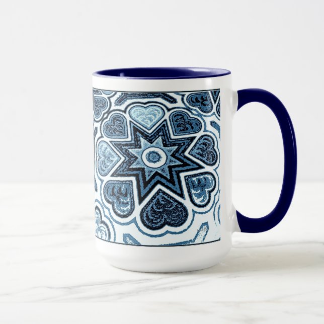 Caneca Delft Blue Heart Mug (Direita)