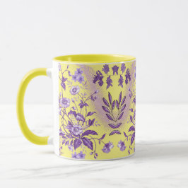 Caneca Delícia Roxa com Traço Amarelo