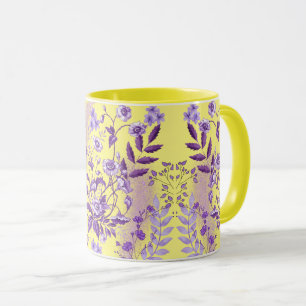 Caneca Delícia Roxa com Traço Amarelo