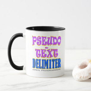 Caneca Delimitador de Pseudo-Texto em Programação Cobol