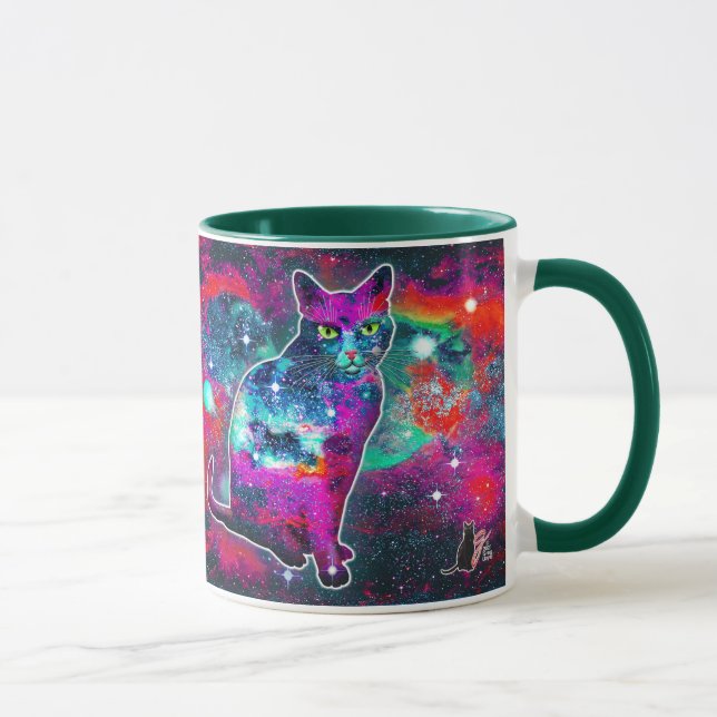 Caneca Delta de Gato Cósmico (Direita)