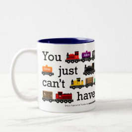 Caneca demais dos trens