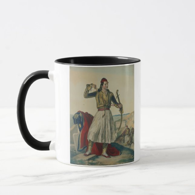 Caneca Demetrius Mavromichalis, um soldado grego e patri (Esquerda)